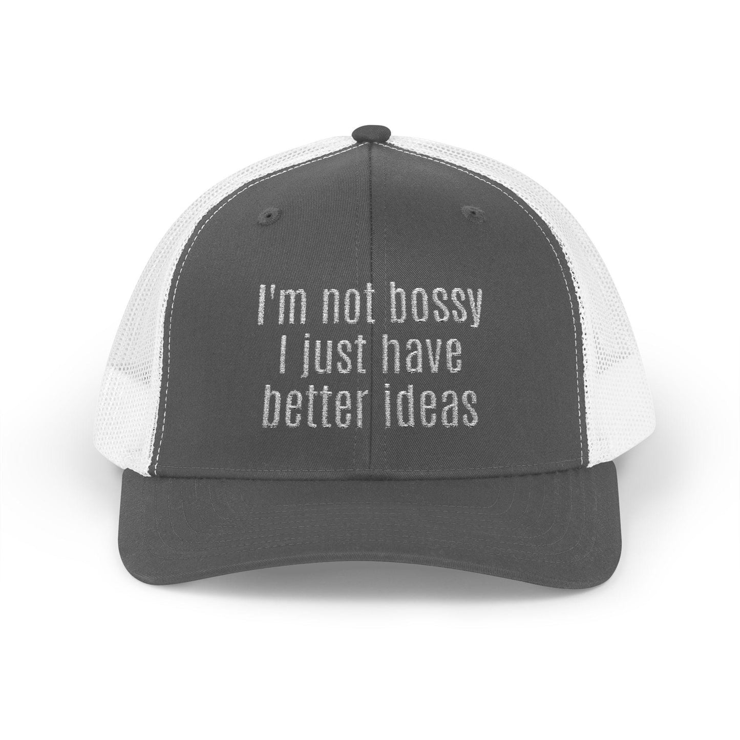 I'm not bossy i just have better ideas Snapback Cap, Red Cap for Casual Style, Gift for Foodies, Summer Accessory, Weekend Brunch Wear