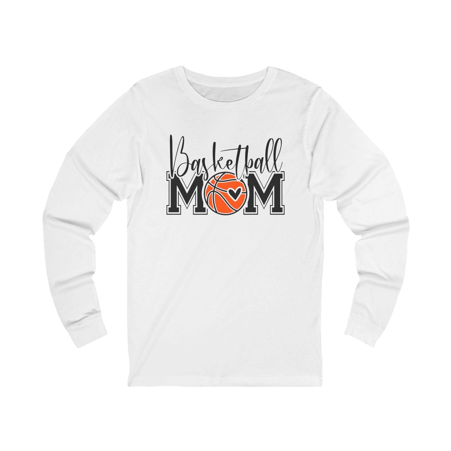 Basketball Mom Long Sleeve Tee, Gift for Sports Moms, Basketball Apparel, Comfortable Casual Wear, Sports Fan Shirt