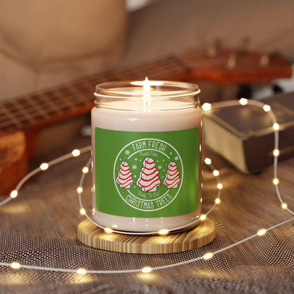 Christmas Tree Soy Candle: Festive Holiday Home Fragrance