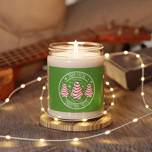 Christmas Tree Soy Candle: Festive Holiday Home Fragrance