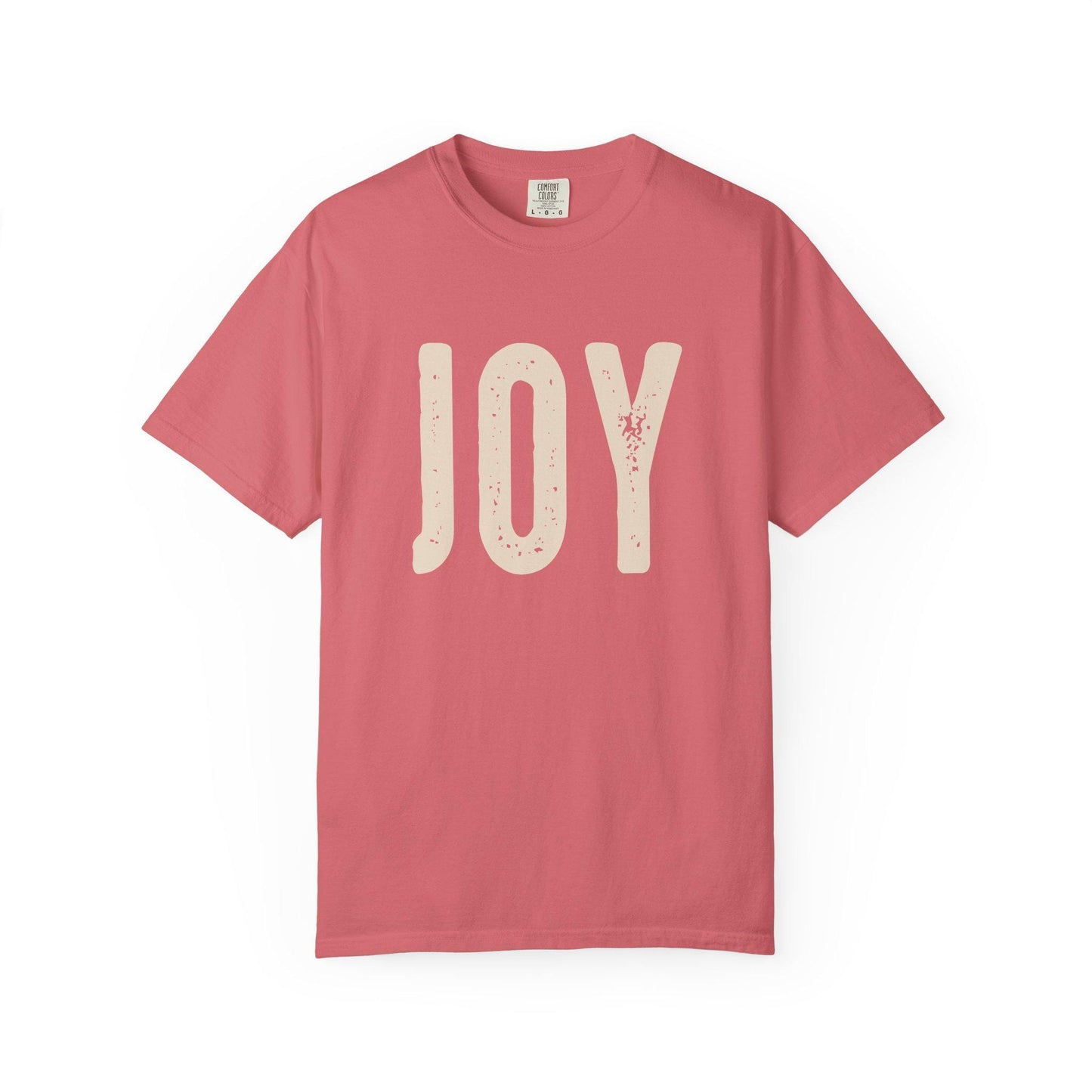 Joyful Unisex Garment-Dyed T-Shirt, Positive Vibes Tee, Casual Everyday Style, Gift for Happiness, Summer Essential
