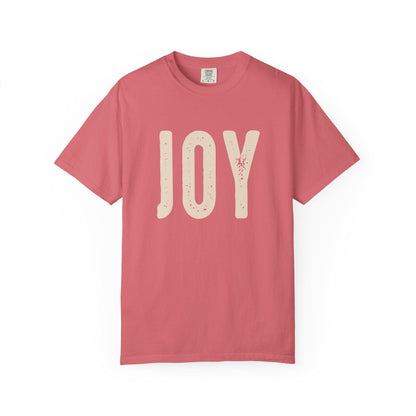 Joyful Unisex Garment-Dyed T-Shirt, Positive Vibes Tee, Casual Everyday Style, Gift for Happiness, Summer Essential