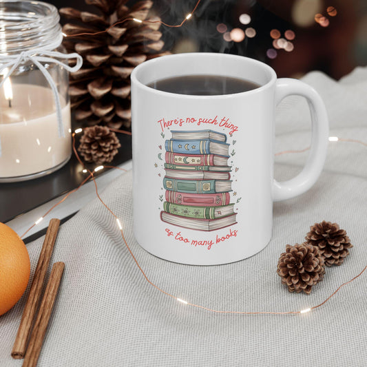 Cozy Book Lover Ceramic Mug, Perfect for Coffee Lovers, Gift Idea for Birthdays, Holidays, Tea Enthusiasts, Home Decor