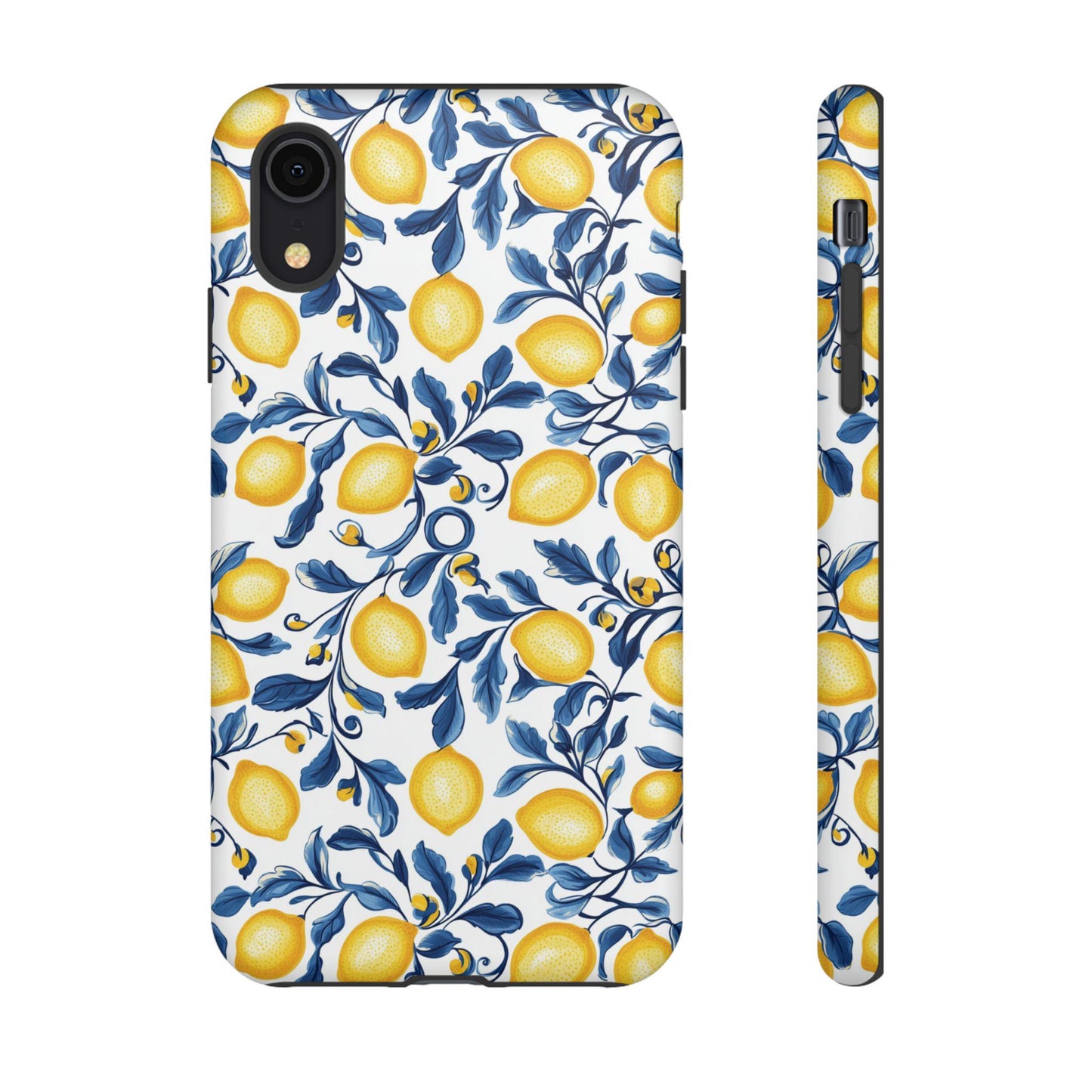 Lemon Floral Phone Case: Vibrant, Durable, Shock-Absorbing