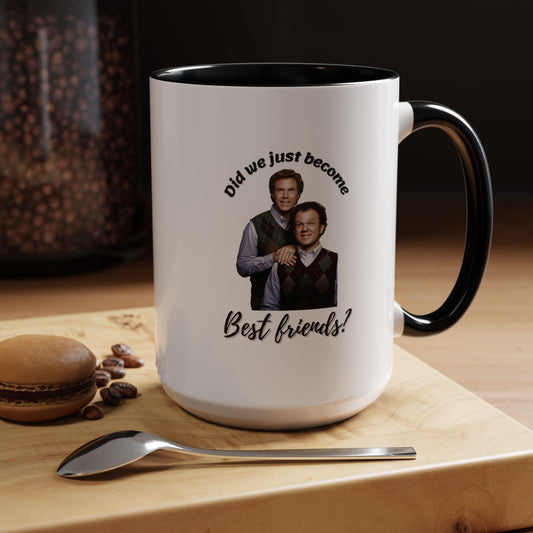 Best Friends Coffee Mug - Accent Mug for Friendship, Birthday Gift, Home Decor, Funny Coffee Cup, Celebrate Friendship