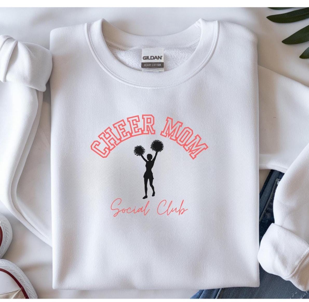 Cheer Mom Crewneck Sweatshirt | Cheerleading Gift, Comfortable Fashion, Cozy Apparel, Sports Mom Gear, Christmas gift for cheer mom