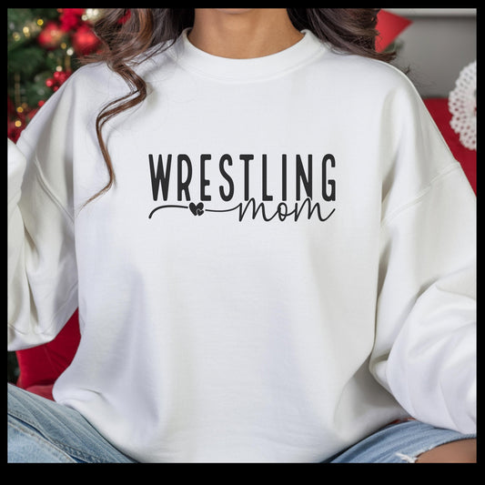Wrestling Mom Crewneck Sweatshirt - Comfortable Gift for Sports Moms, Cozy Loungewear, Perfect for Workout, Cheer Events, Team Spirit [...]
