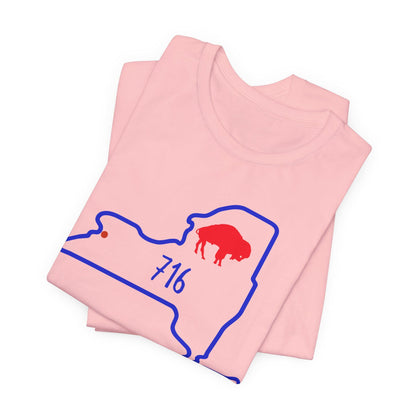 Buffalo, 716 Game Day T-Shirt, Fan Gear, Sports Apparel, Buffalo Merchandise, NY Pride Shirt