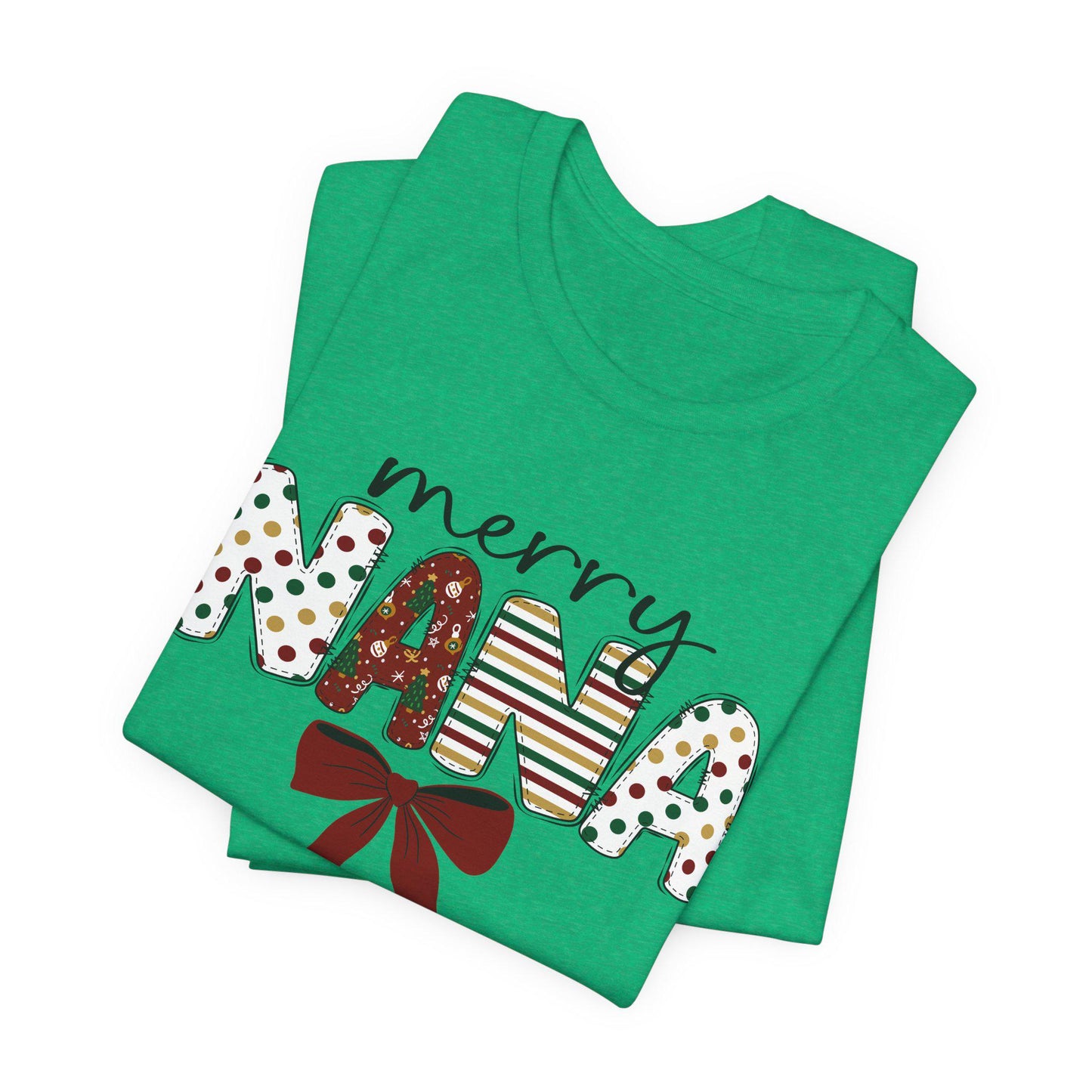 Merry Nana Holiday Tee, Unisex Jersey Short Sleeve T-Shirt, Christmas Gift for Grandma, Festive Family Shirt, Holiday Apparel, Cute Nana Top