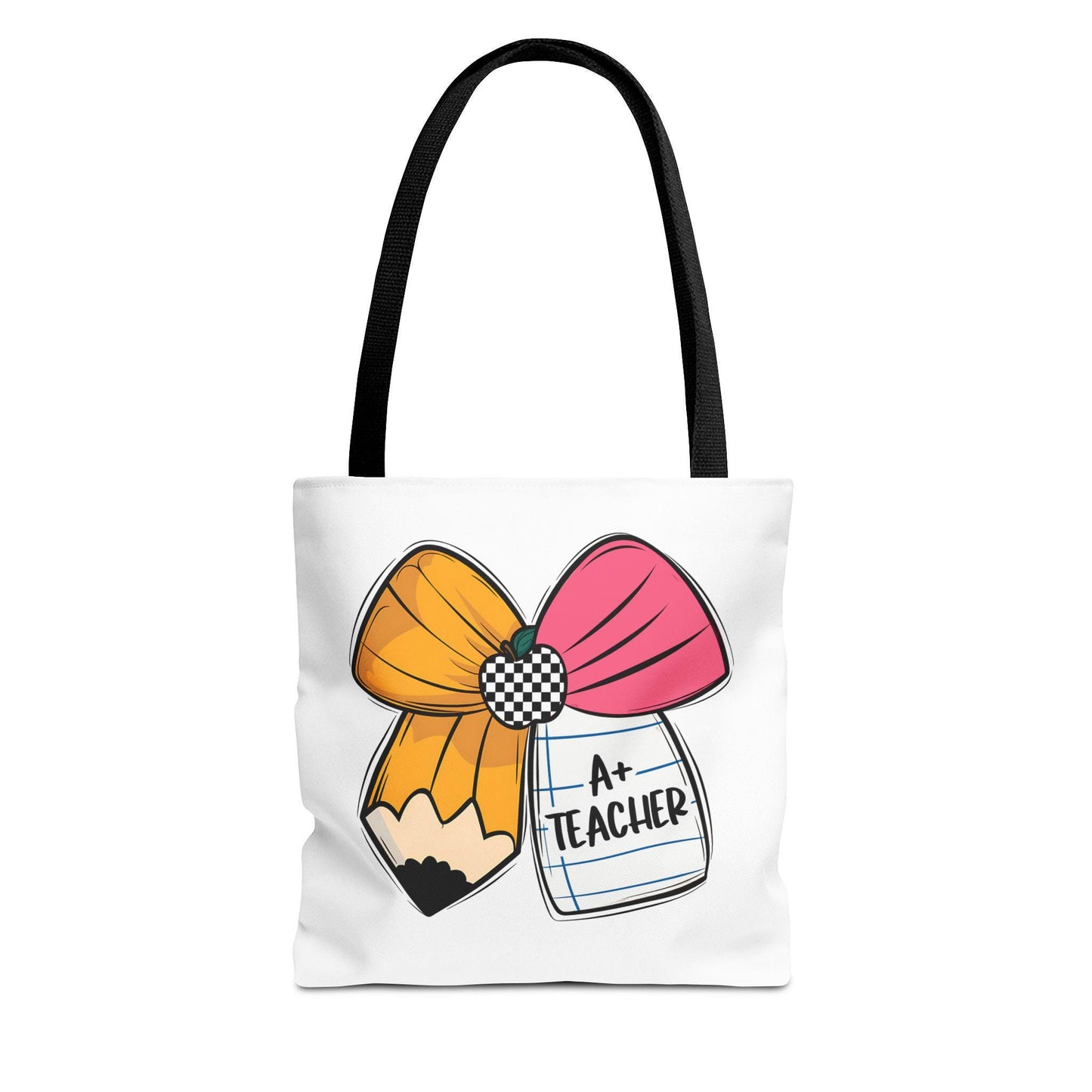 A+ Teacher Tote Bag, Teacher Appreciation Gift, School Supplies Bag, Eco-Friendly Merchandise, Cute Teacher Accessory, Back to School