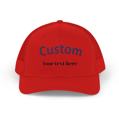 Custom Trucker Hat  Personalized Embroidered Cap  Mesh Back  Gift for Him, Her, Team, Business, Event