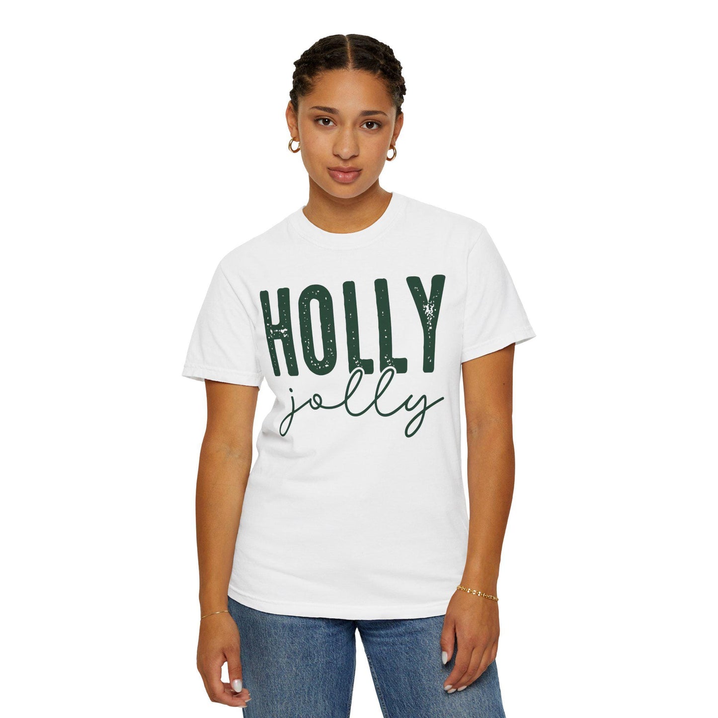 Holly Jolly T-Shirt, Holiday Tee, Unisex Christmas Shirt, Festive Graphic T-Shirt, Gift for Him/Her, Seasonal Wear