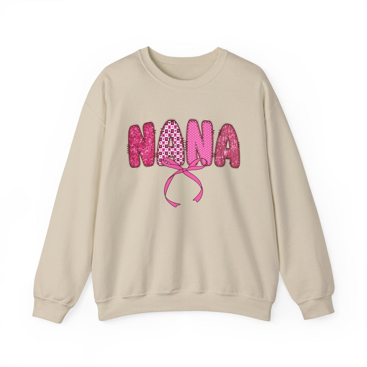 Nana with a Pink Ribbon Sweatshirt, Cute Grandma Sweater, Gift for Nana, Family Sweatshirt, Comfy Grandma sweater, cute Nana sweater