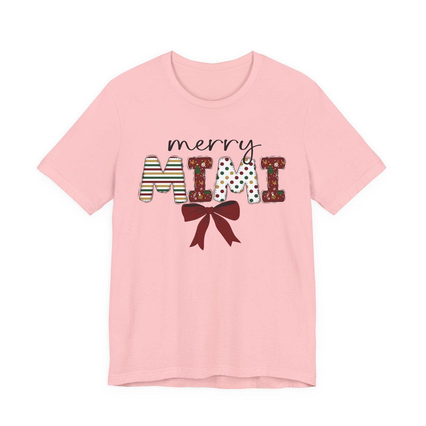 Merry Mimi Tee,  Festive Holiday T-Shirt for Grandmothers, Cute Gift for Christmas, Family Gatherings, Holiday Parties, mimi christmas gift