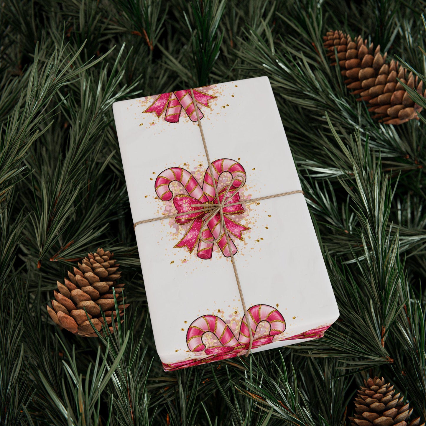 Candy Cane Wrapping Papers, Holiday Gift Wrap, Elegant Seasonal Gift Wrap, Cute Decorative Wrap, Party Wrap, Special Occasion Wrapping