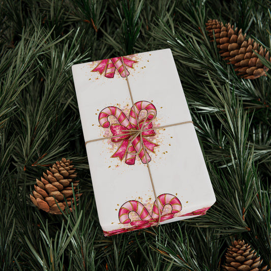 Candy Cane Wrapping Papers, Holiday Gift Wrap, Elegant Seasonal Gift Wrap, Cute Decorative Wrap, Party Wrap, Special Occasion Wrapping