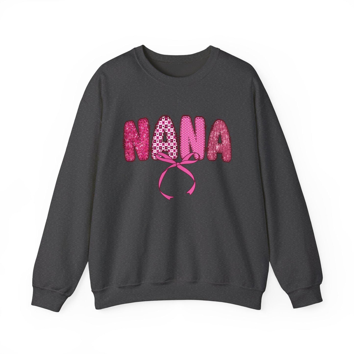 Nana with a Pink Ribbon Sweatshirt, Cute Grandma Sweater, Gift for Nana, Family Sweatshirt, Comfy Grandma sweater, cute Nana sweater