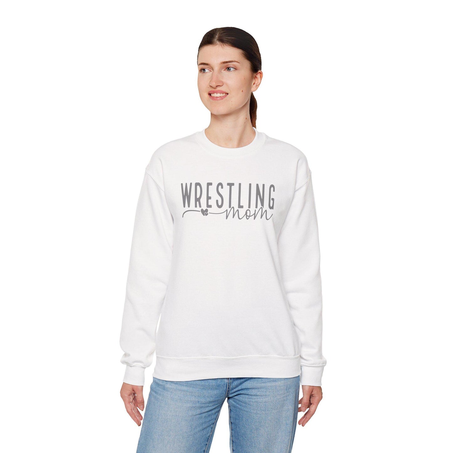 Wrestling Mom Crewneck Sweatshirt - Comfortable Gift for Sports Moms, Cozy Loungewear, Perfect for Workout, Cheer Events, Team Spirit [...]