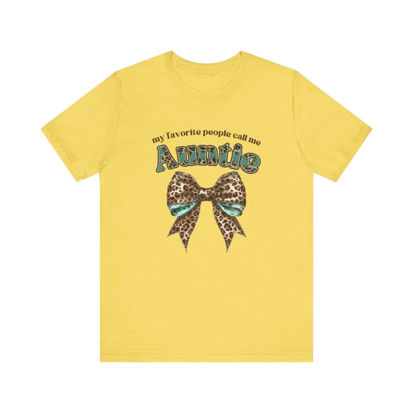 Auntie Bow Tee - Cute Unisex T-Shirt for Aunties, Family Gatherings, Gifts for Her, Birthday, Mother's Day, Casual Wear