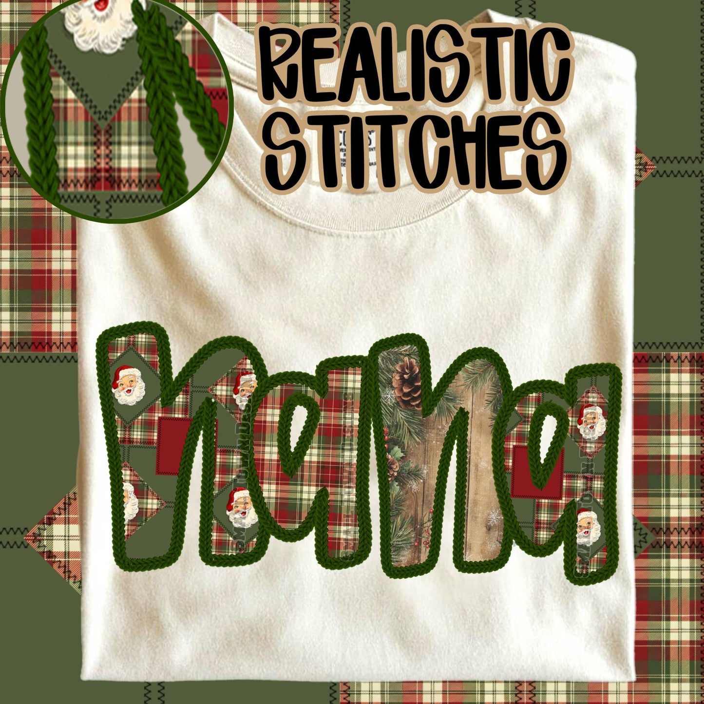 Cozy Nana Sweatshirt, Faux embroidery, Perfect for Mom, Casual Style, Comfortable Crewneck, Holiday Apparel, Trendy Fashion