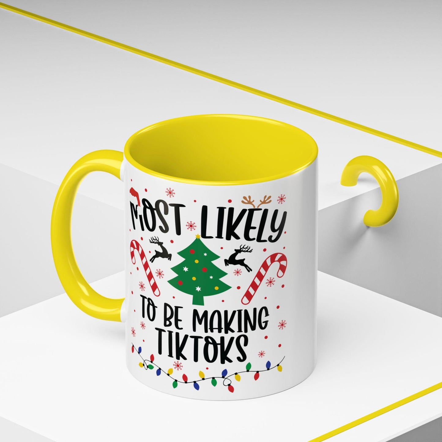Most Likely to Be Making TikToks Christmas Mug