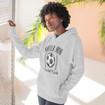 Soccer Mom Fleece Hoodie - Cozy Sportswear for Soccer Moms, Gift for Parents, Athletic Apparel, Unique Hoodie, Casual Wear