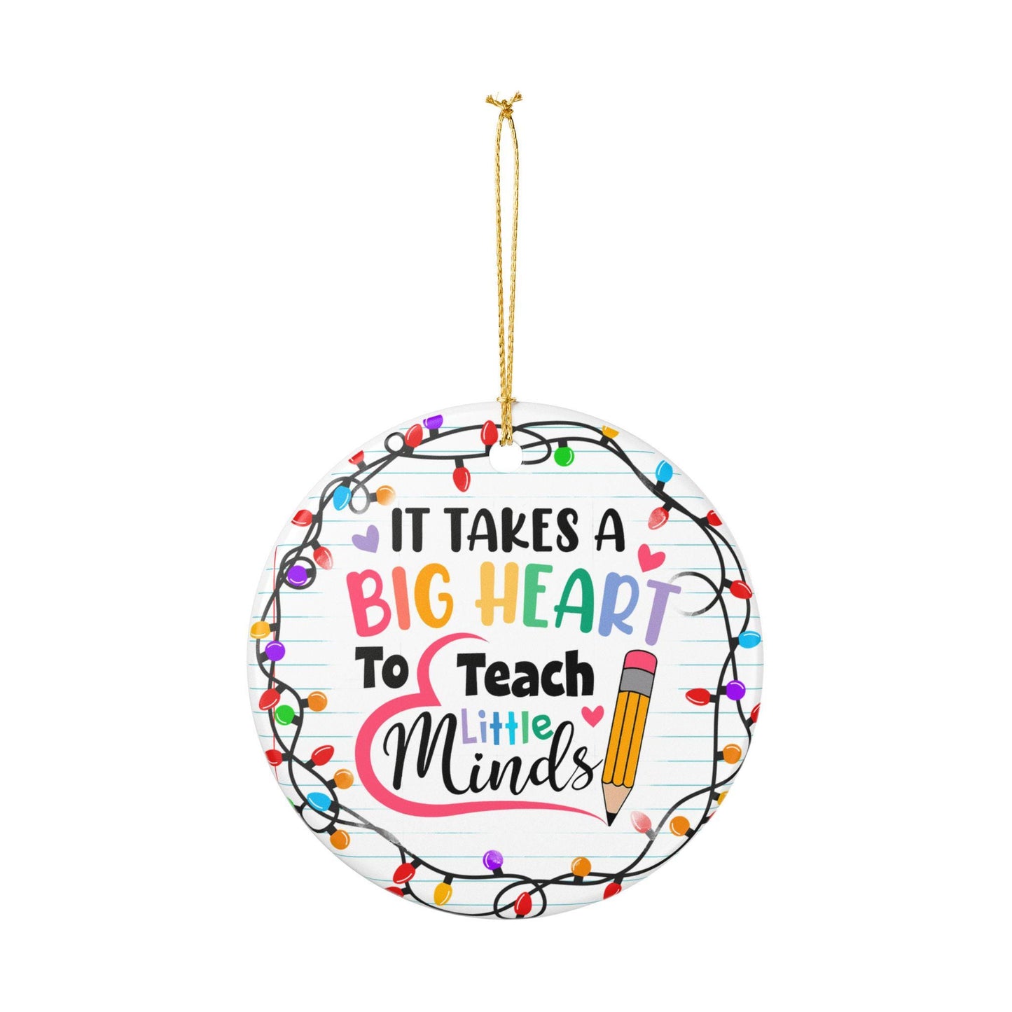 Teacher Appreciation Ceramic Ornament - Perfect Gift for Educators, Holiday Ornament, Classroom Decoration, Back to School Gift, [...]