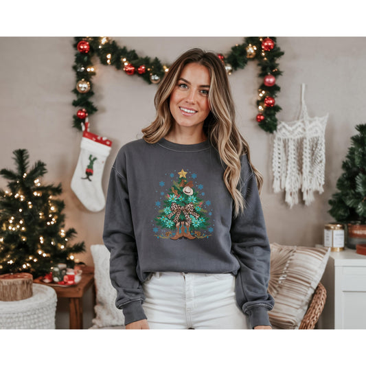 Christmas Tree Crewneck Sweatshirt: Cozy Holiday Apparel