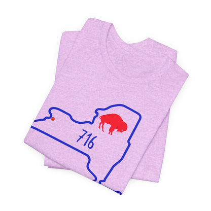 Buffalo, 716 Game Day T-Shirt, Fan Gear, Sports Apparel, Buffalo Merchandise, NY Pride Shirt