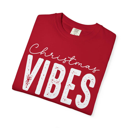Christmas Vibes Unisex T-shirt, Casual Tee, Graphic Shirt, Relaxed Wear, Trendy Apparel for Everyday Comfort
