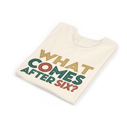 6 7 SIX SEVEN  6-7 Playful Youth Tee with Fun Question, Perfect for Birthdays, Playdates, School Events, Kids' Gifts, Trendy Outfits