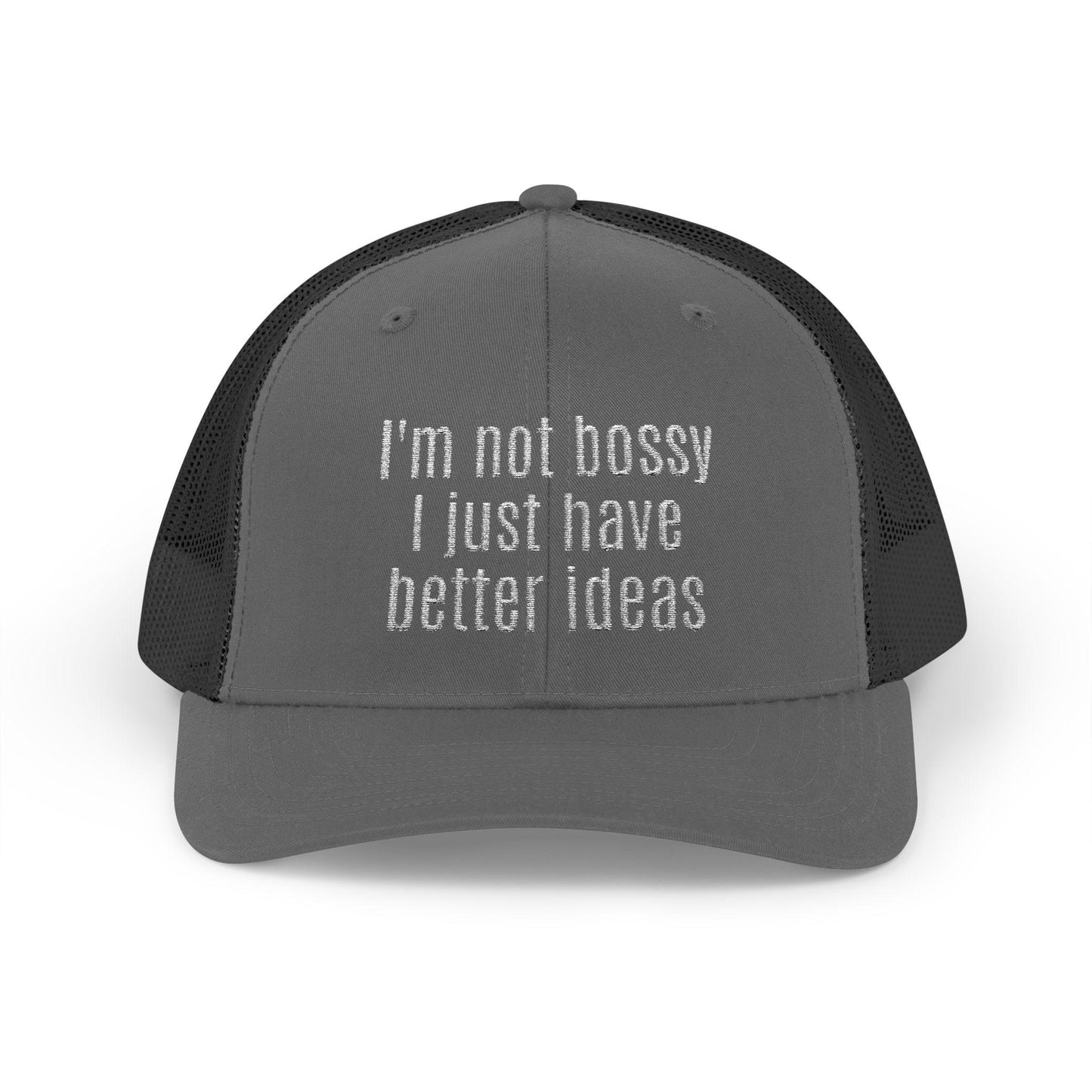 I'm not bossy i just have better ideas Snapback Cap, Red Cap for Casual Style, Gift for Foodies, Summer Accessory, Weekend Brunch Wear