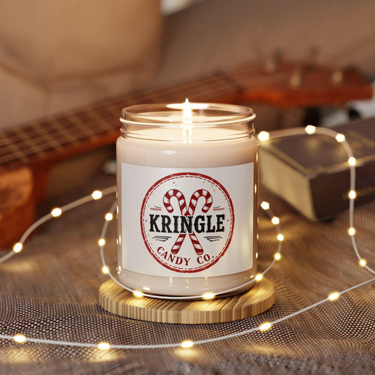 Kringle Candy Co. Scented Soy Candle - Holiday Aromas for Cozy Vibes, Perfect Gift for Christmas, Home Decor, Relaxation, Party Favors