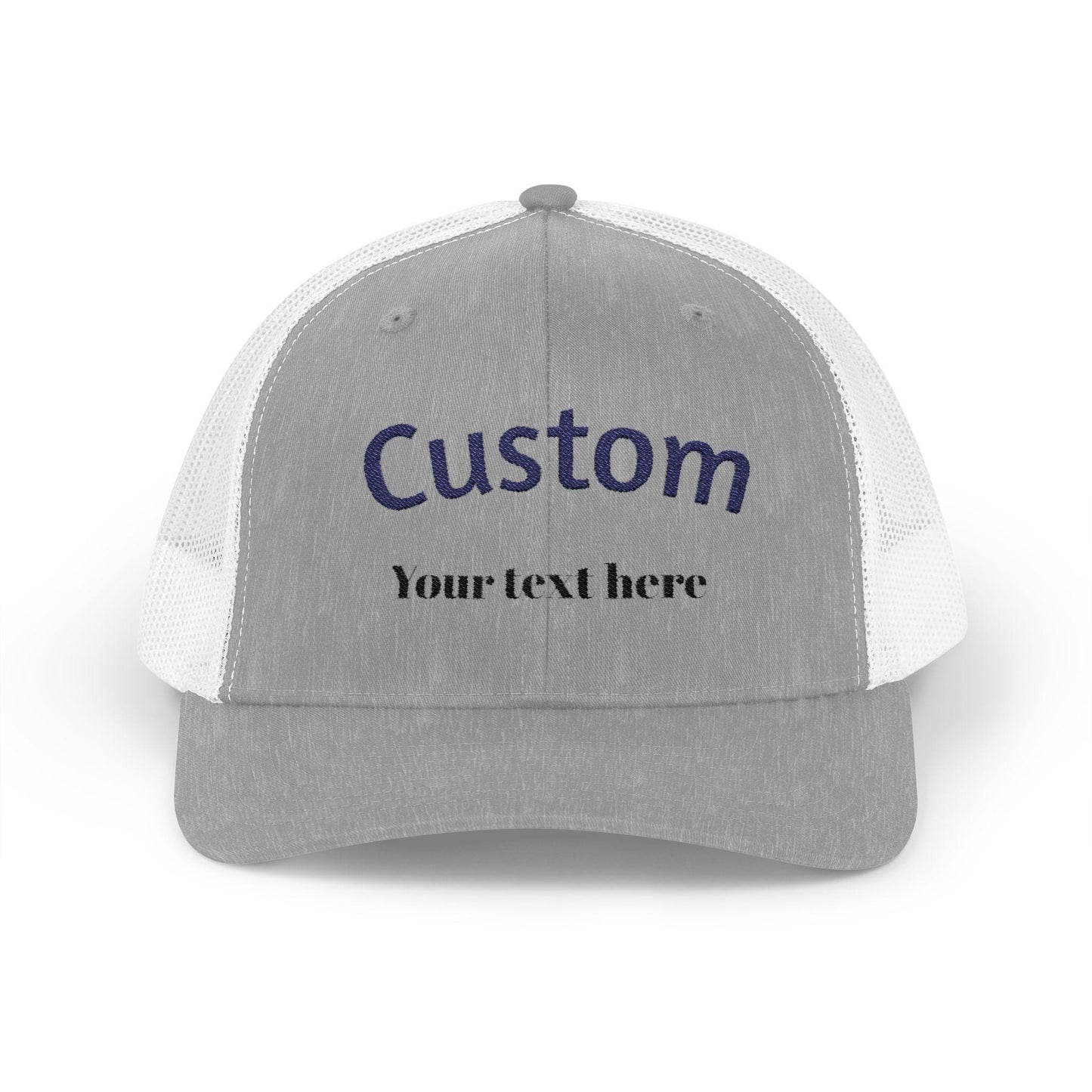 Custom Trucker Hat  Personalized Embroidered Cap  Mesh Back  Gift for Him, Her, Team, Business, Event