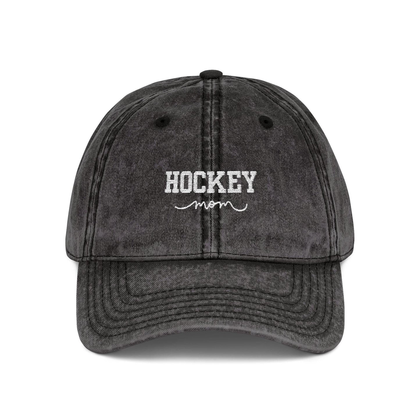 Embroidered Hockey Cap: Vintage Cotton Twill Baseball Hat