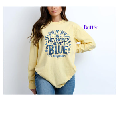 Diabetes Awareness Long Sleeve T-Shirt, Diabetes Support and Advocacy, Fundraiser Events, Gifts, Awareness Campaigns, Support, JD1, T1D