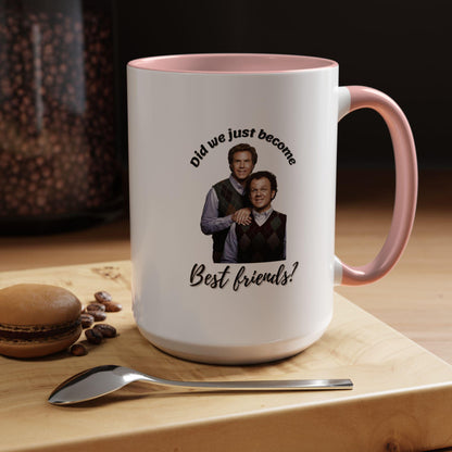 Best Friends Coffee Mug - Accent Mug for Friendship, Birthday Gift, Home Decor, Funny Coffee Cup, Celebrate Friendship