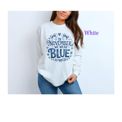 Diabetes Awareness Long Sleeve T-Shirt, Diabetes Support and Advocacy, Fundraiser Events, Gifts, Awareness Campaigns, Support, JD1, T1D