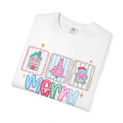 Festive Merry Christmas T-Shirt, Holiday Apparel, Unisex Christmas Gift, Cozy Winter Wear, Seasonal Fashion