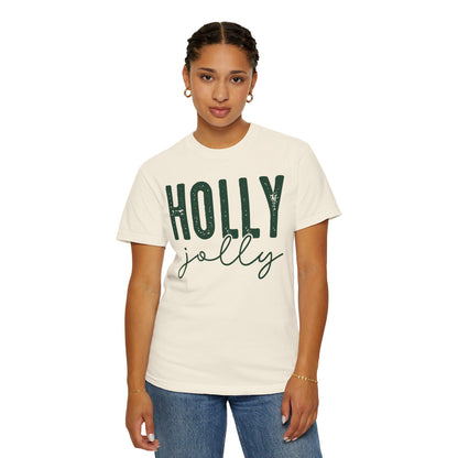 Holly Jolly T-Shirt, Holiday Tee, Unisex Christmas Shirt, Festive Graphic T-Shirt, Gift for Him/Her, Seasonal Wear