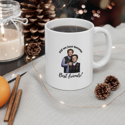 Step brothers Ceramic Mug, Coffee Cup Gift, Humor Mug, Office Humor, Birthday Gift, Did we just become best friends?