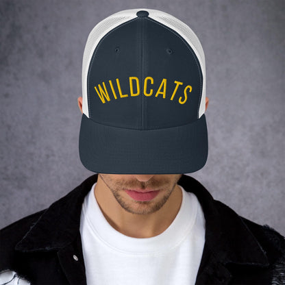 Puff Embroidery Trucker Cap, WILDCATS