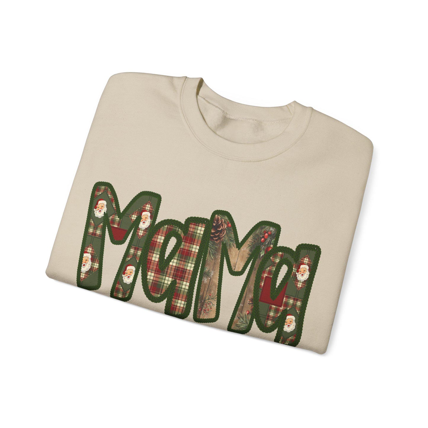 Cozy Mama Sweatshirt, Faux embroidery, Perfect for Mom, Casual Style, Comfortable Crewneck, Holiday Apparel, Trendy Fashion