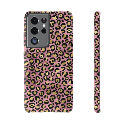 Pink Leopard Print Phone Case: Trendy Tech Accessory
