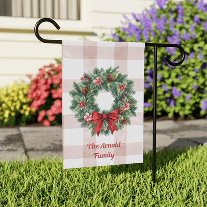 Personalized Garden Flag: Custom Family Banner, Holiday Decor, Seasonal Architecture, Outdoor Decoration, Housewarming Gift
