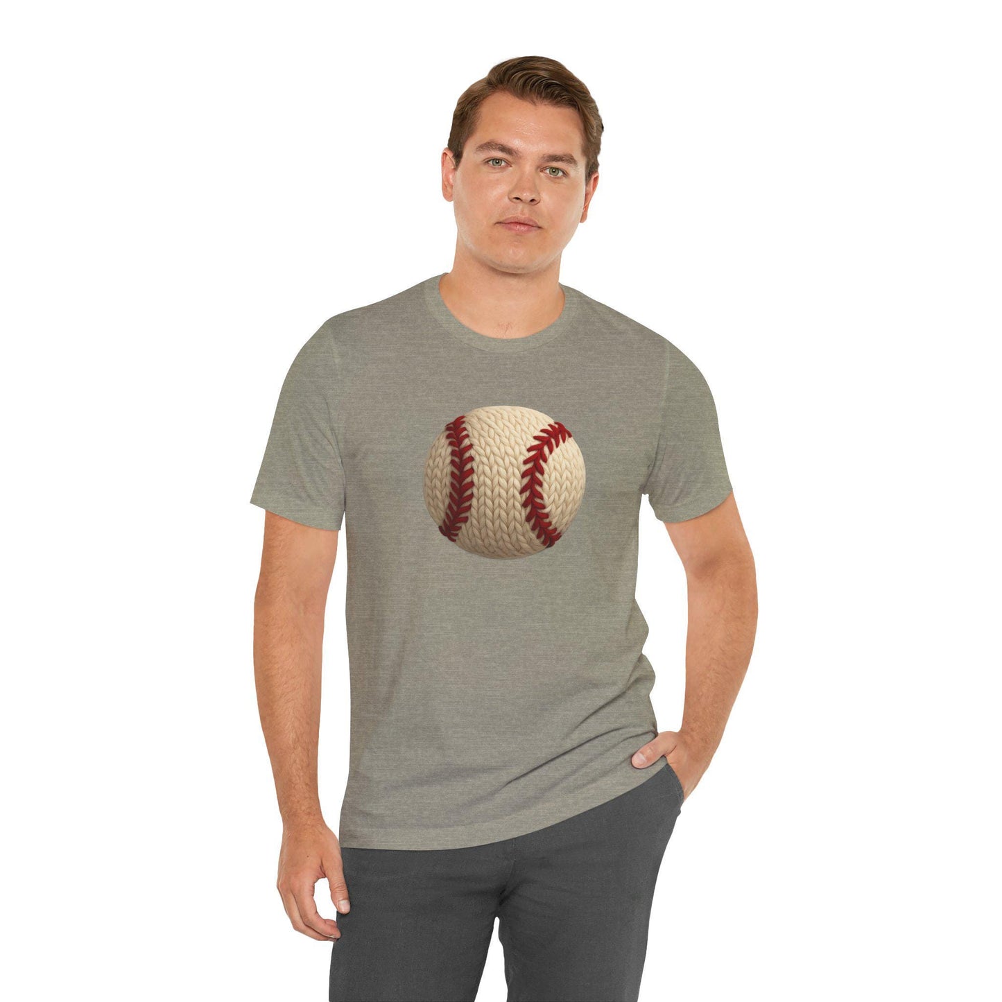 Baseball Lover's Tee, Faux Yarn, Perfect for Game Days, Sports Events, Gift for Athletes, Casual Wear, Summer Outing