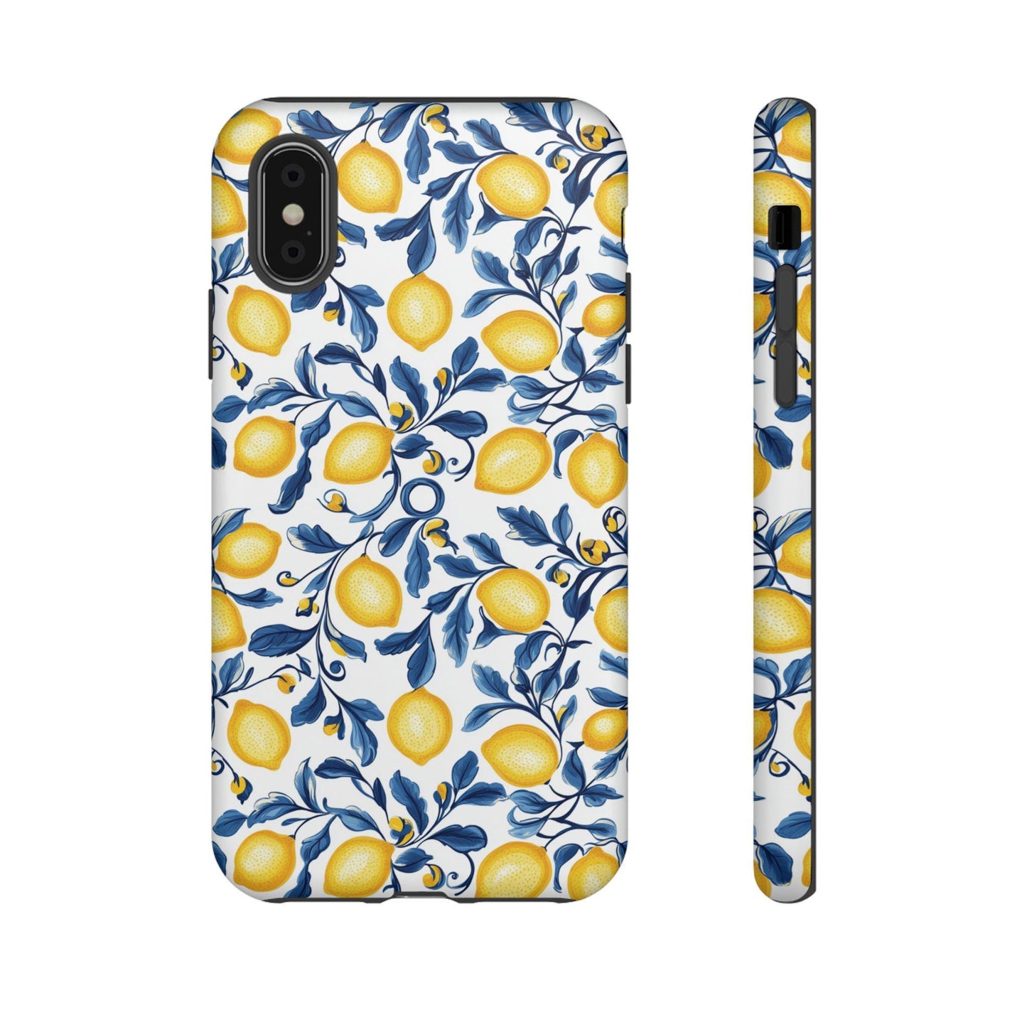 Lemon Floral Phone Case: Vibrant, Durable, Shock-Absorbing