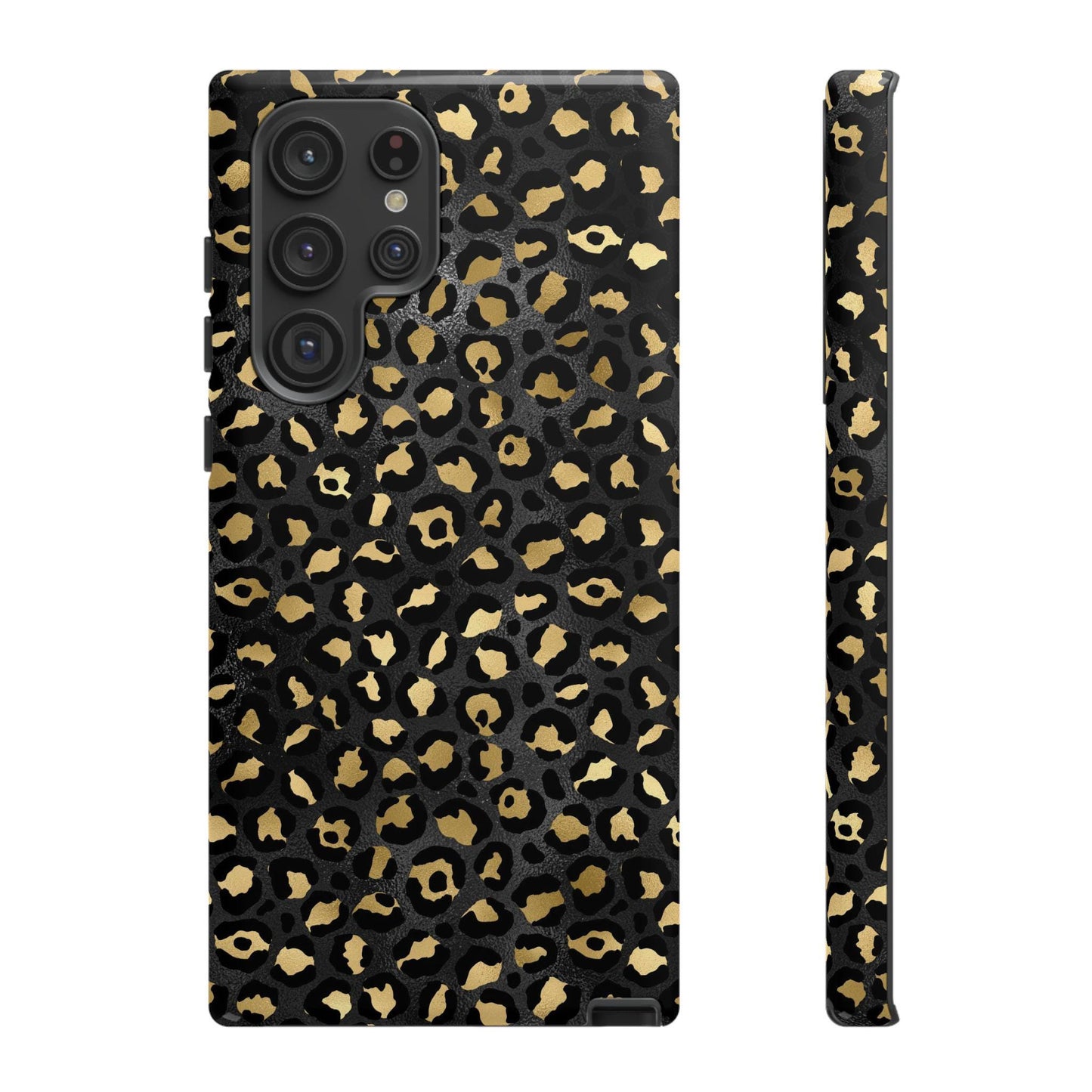Leopard Print Tough Phone Case: Stylish Animal Print Cover