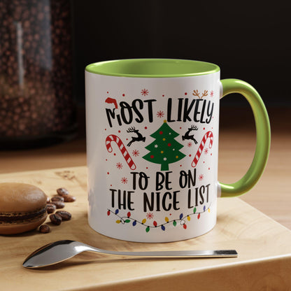 Most Likely to Be on the Nice List Christmas Mug