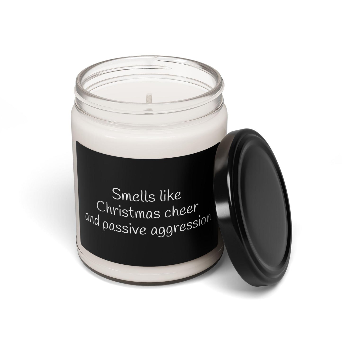 Funny Candle, Smells like Christmas Cheer and Passive Aggression, Scented Soy Candle, 9oz, Coworker Gift, White Elephant Gift, Friendsgiving